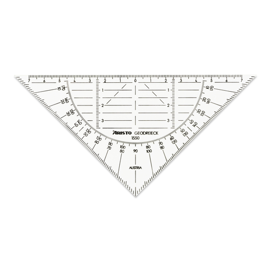Geodreieck® 16 cm, extrem biegsam, transparent