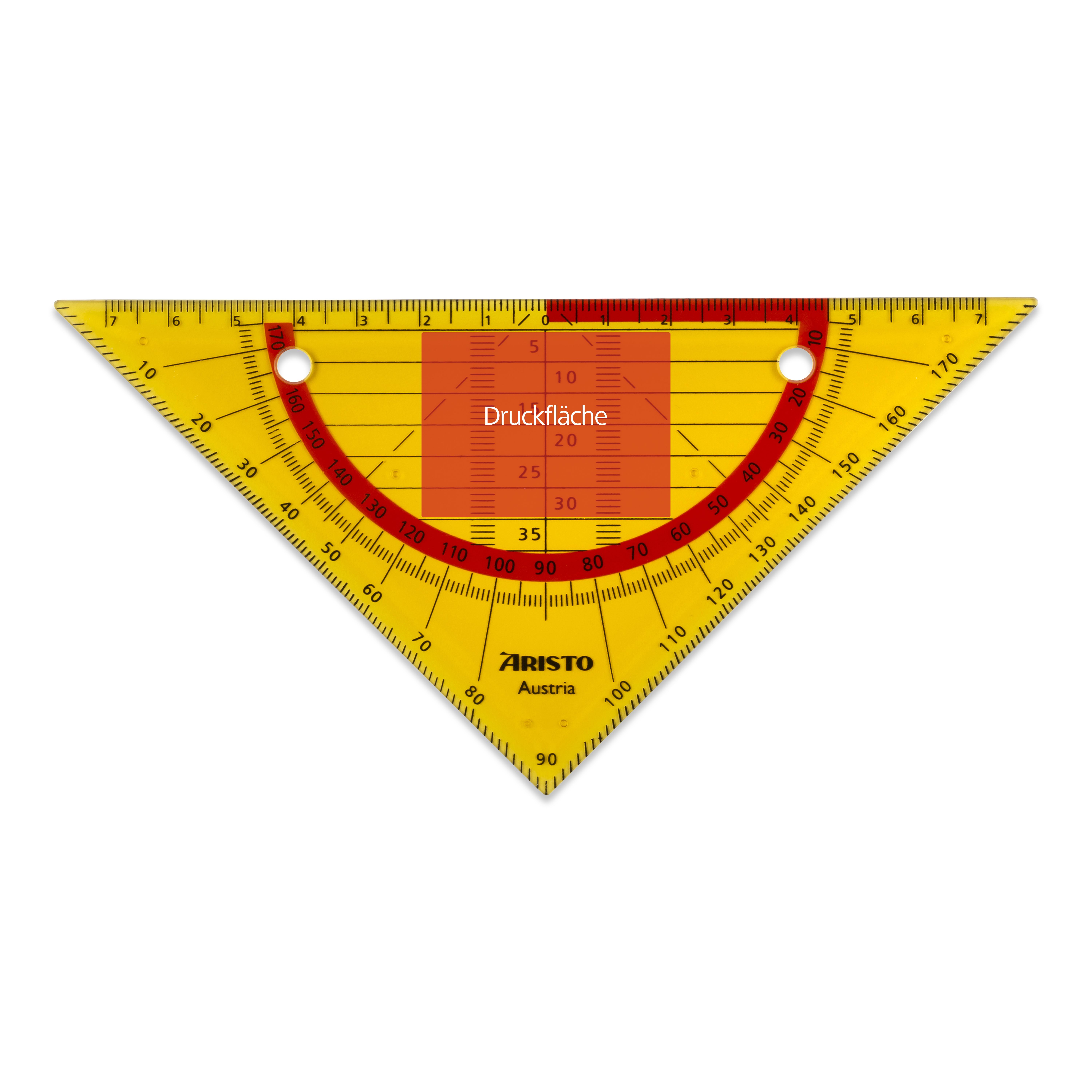 Flex Geometrie Dreieck, 16 cm, neonorange