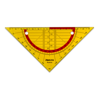 Flex Geometrie Dreieck, 16 cm, neonorange