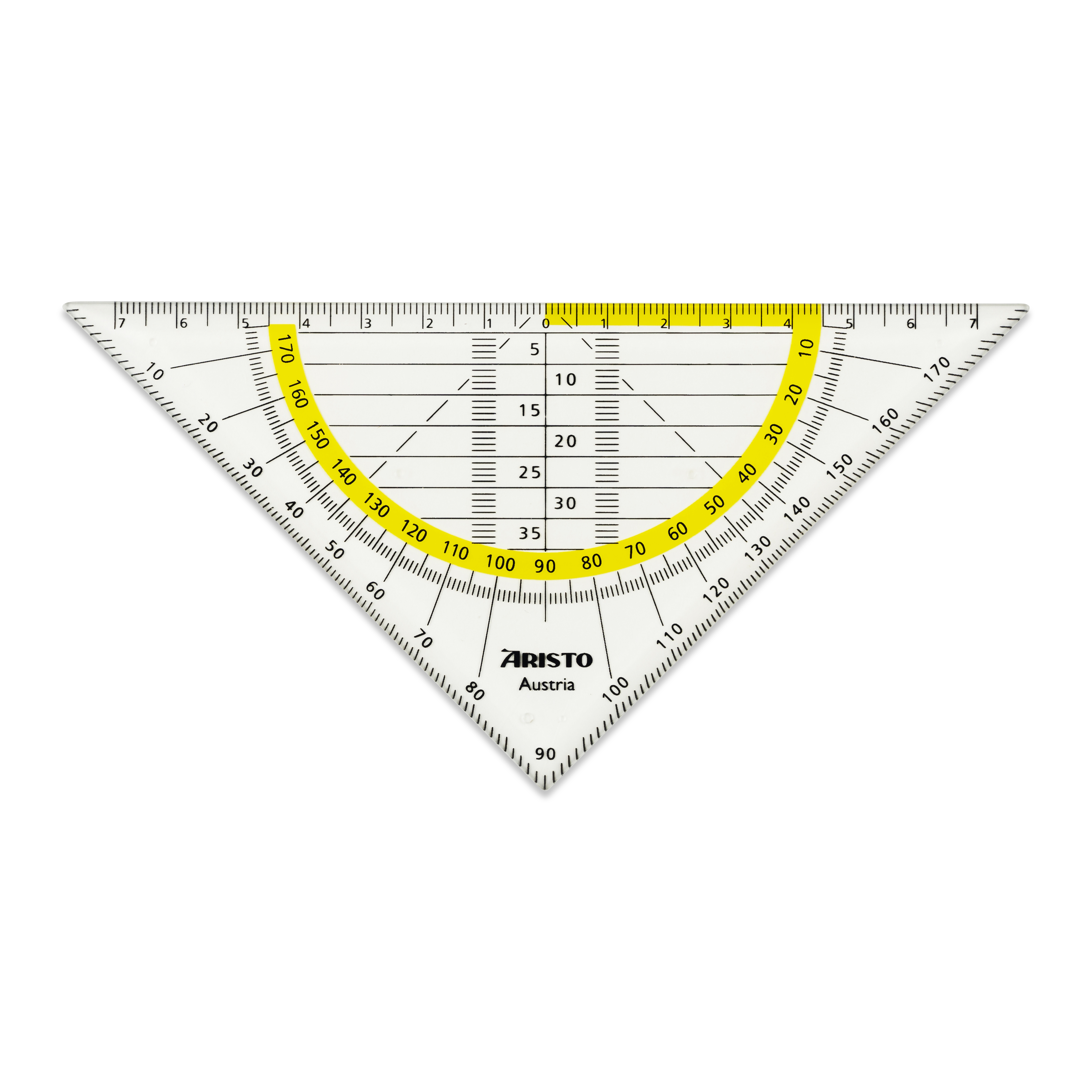 Flex Geometrie Dreieck, 16 cm, transparent