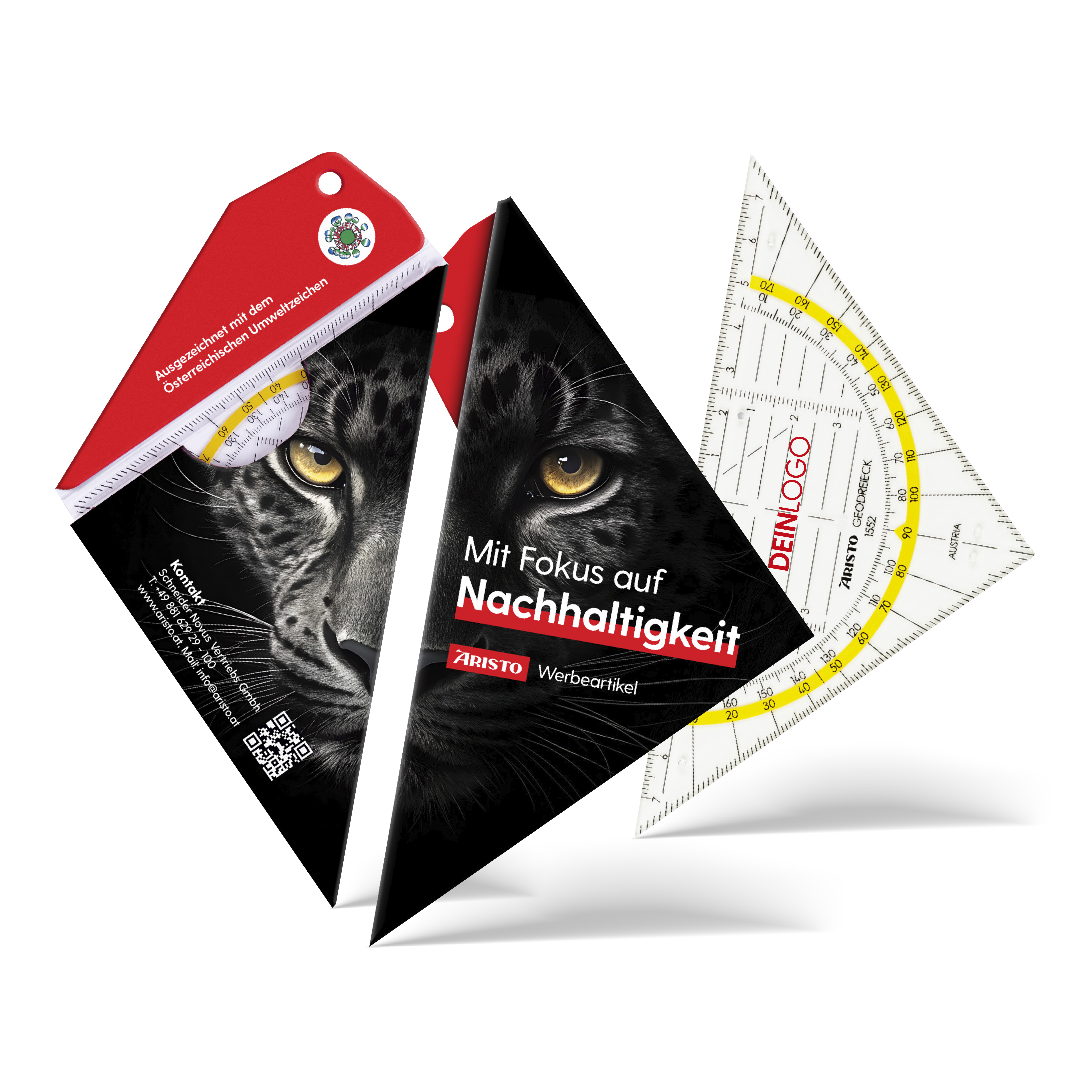 Geocover bedruckt inkl. Geodreieck 16 cm bedruckt