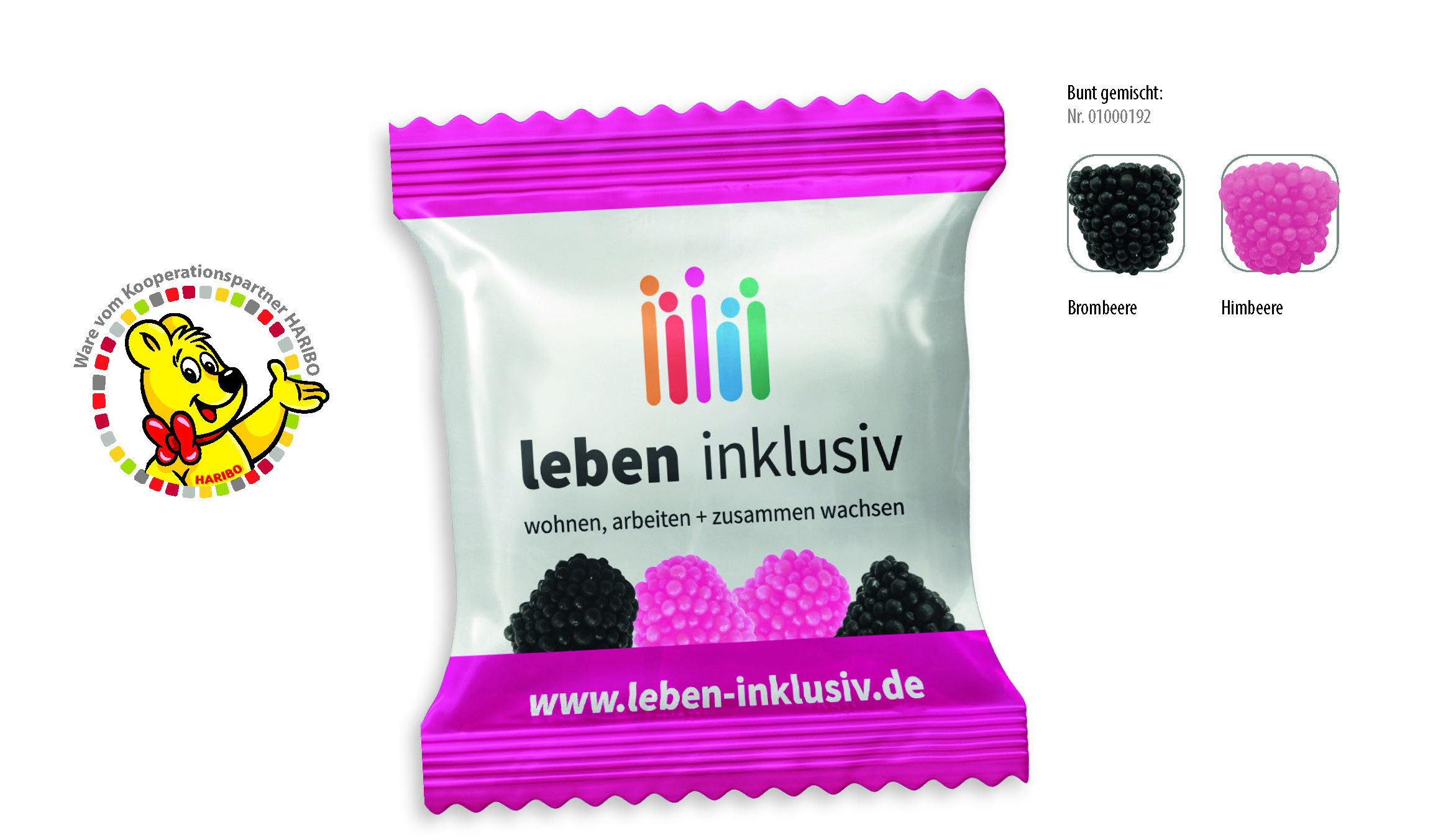 HARIBO Berries Werbetüte, Inhalt: HARIBO Berries