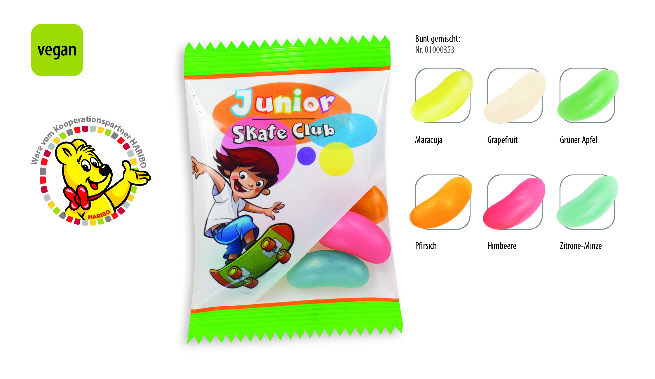 HARIBO Jelly Beans Werbetüte, Inhalt: HARIBO Jelly Beans