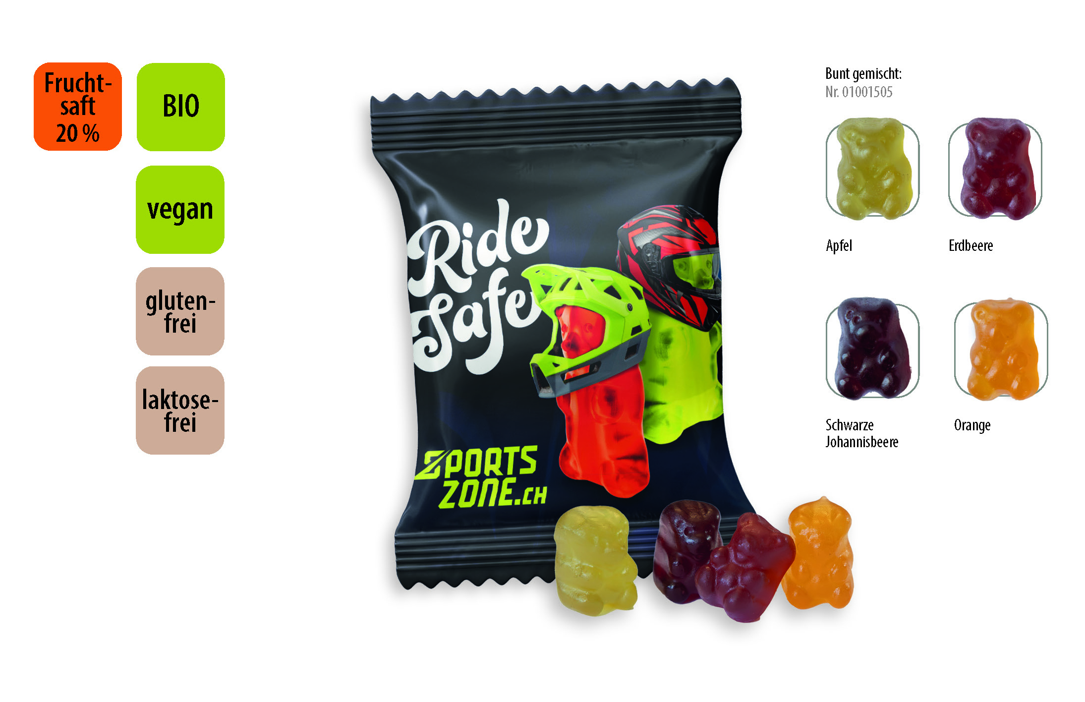 BIO Bärchen vegan Werbetüte, Inhalt: BIO Bärchen vegan