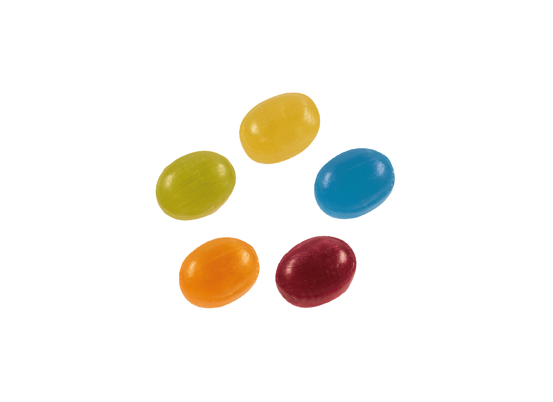 Bonbon zuckerfrei vegan Flowpack, Inhalt: Bonbon zuckerfrei bunt gemischt, vegan