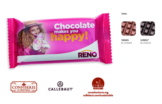 Schokolade 40 g Tafel, Inhalt: Callebaut Vollmilch