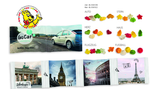 HARIBO Kettenbeutel 4er, Inhalt: HARIBO Fussbälle