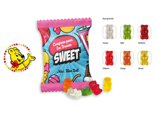HARIBO Mini Goldbären Werbetüte, Inhalt: HARIBO Mini Goldbären bunt gemischt