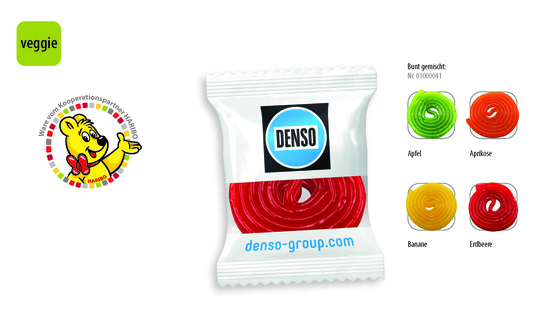 HARIBO Fruchtschnecke Werbetüte, Inhalt: HARIBO Fruchtschnecke ca. 8 g