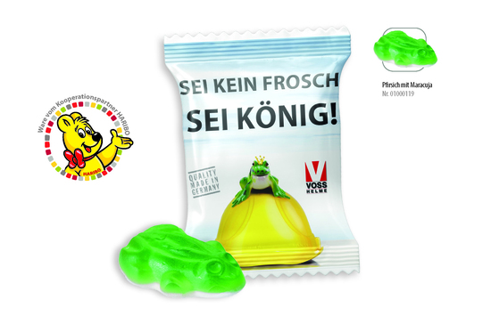 HARIBO Frosch Werbetüte, Inhalt: HARIBO Frosch ca. 7 g