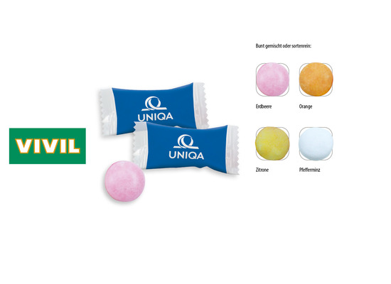 VIVIL Kaudragee Flowpack, Inhalt: VIVIL Kaudragee  Zitrone