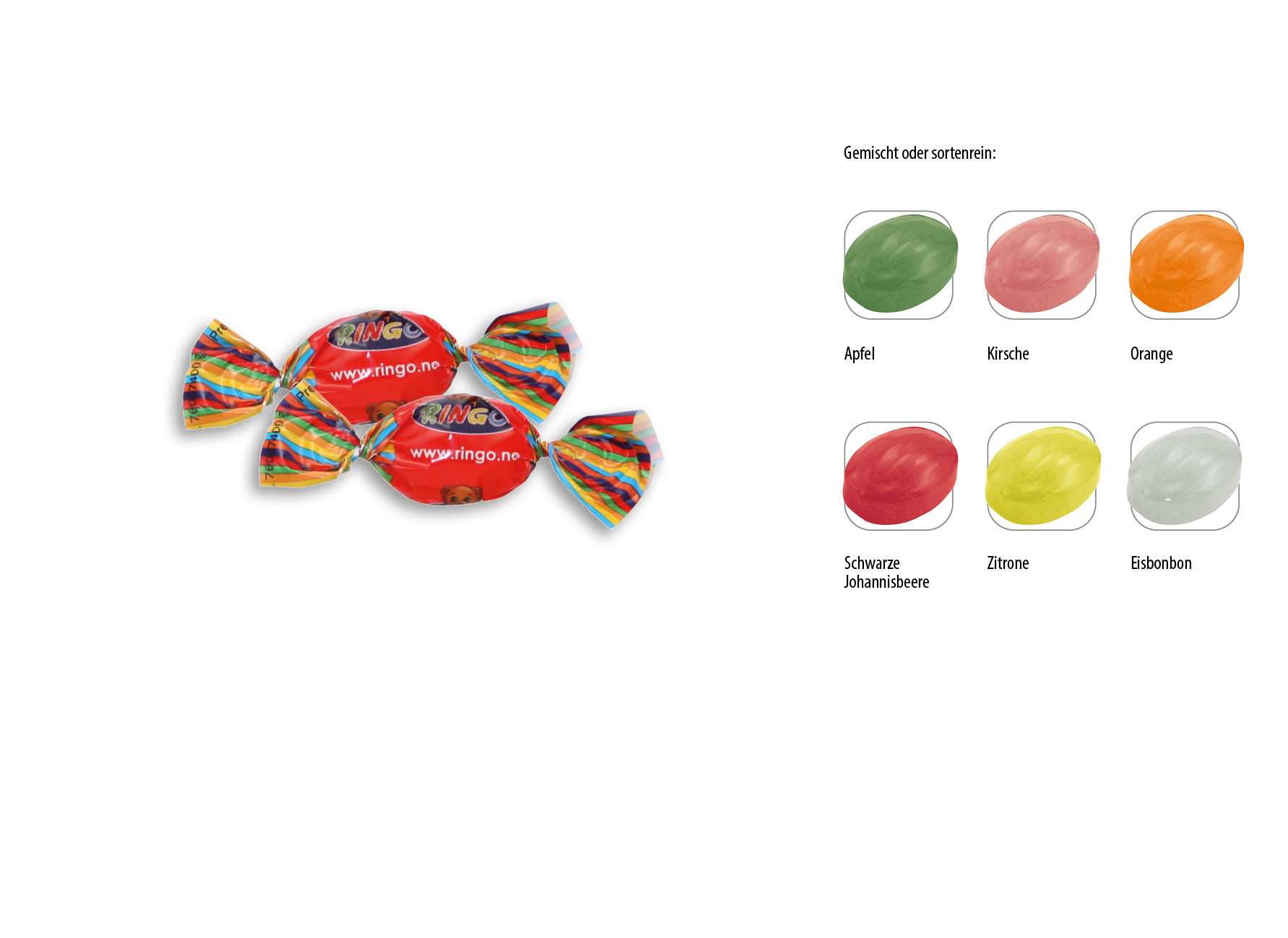 Bonbon Wickler, Inhalt: Bonbon Apfel