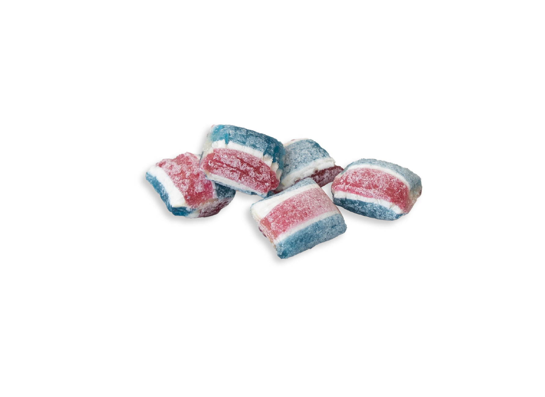 Beutelschachtel mit Bonbons, Inhalt: Saure Zitrone Brause