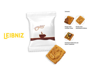 Leibniz Kekse Knusper Snack & Kunterbunt Flowpack, Inhalt: Leibniz Knusper Snack mit Cornflakes