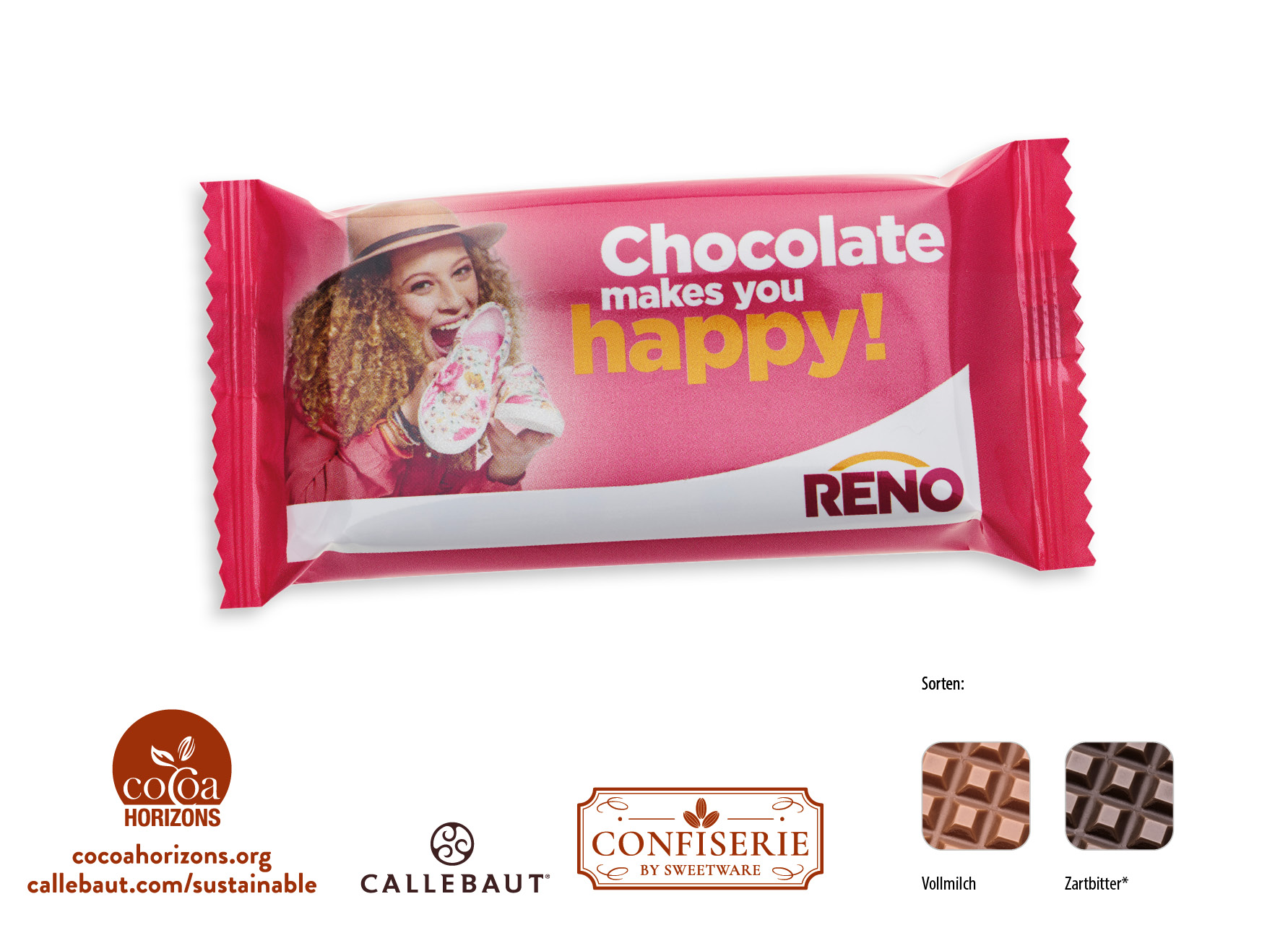 Schokolade 40 g Tafel, Inhalt: Callebaut Vollmilch