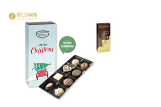 Heilemann Pralinés Auslese im Schuber, Inhalt: Heilmann Pralinés Auslese ohne Alkohol ca. 95 g