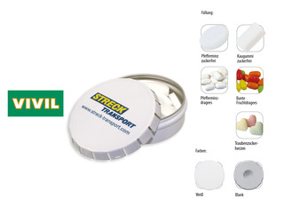 Klick-Dose-75, Inhalt: Pfefferminzdragees (Dose)