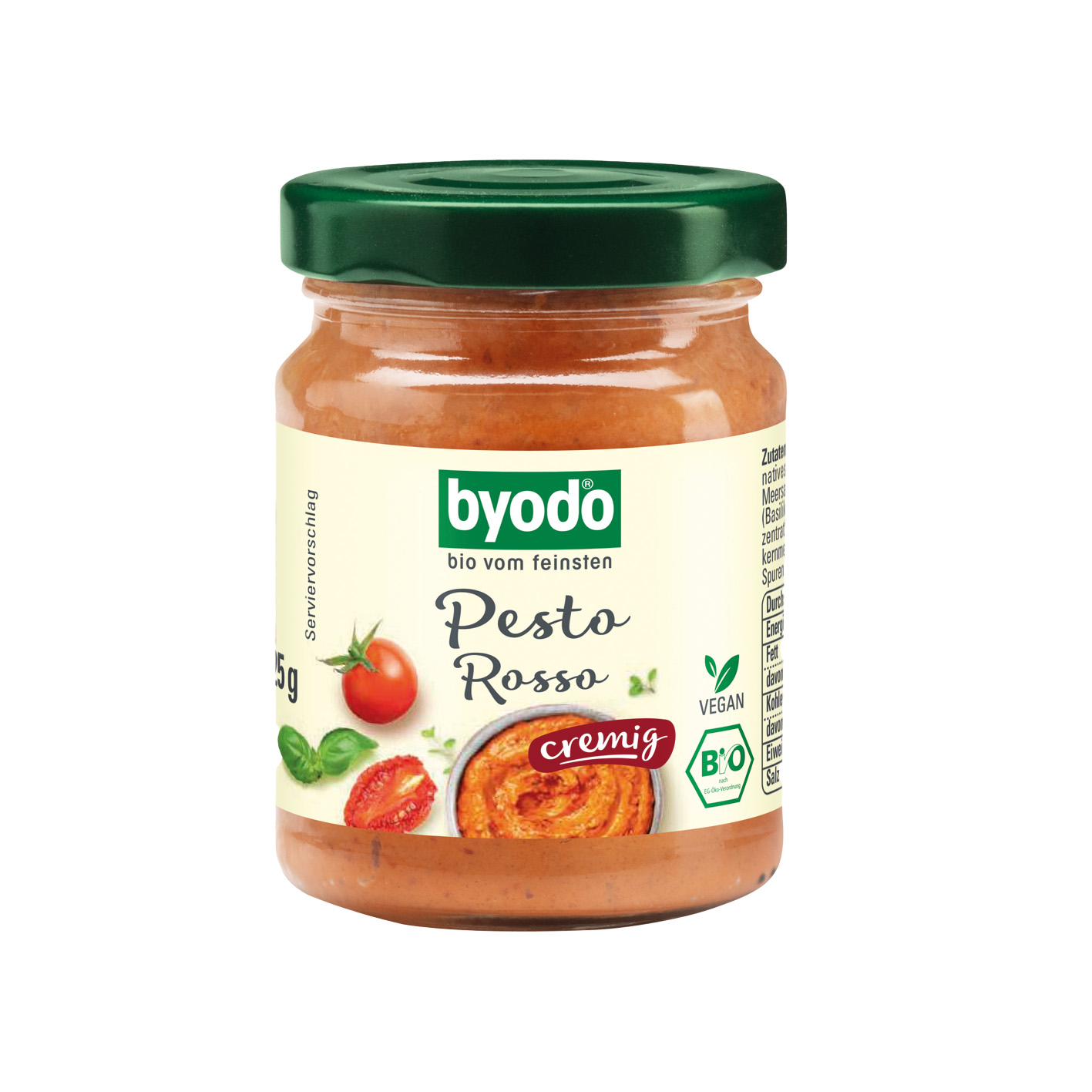 BIO Pesto im Werbekarton, Inhalt: BIO Pesto Calabrese