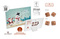 Tisch Adventskalender Standardmotiv, Inhalt: Callebaut Vollmilch Schokolade Kalender ca. 60 g