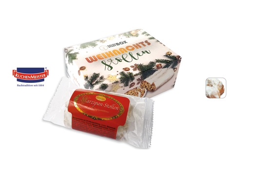 Mini Stollen Präsentbox, Inhalt: Christstollen ca. 80 g