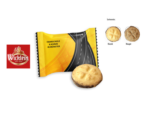 Wicklein Glückstaler Flowpack, Inhalt: Wicklein Glückstaler Nougat