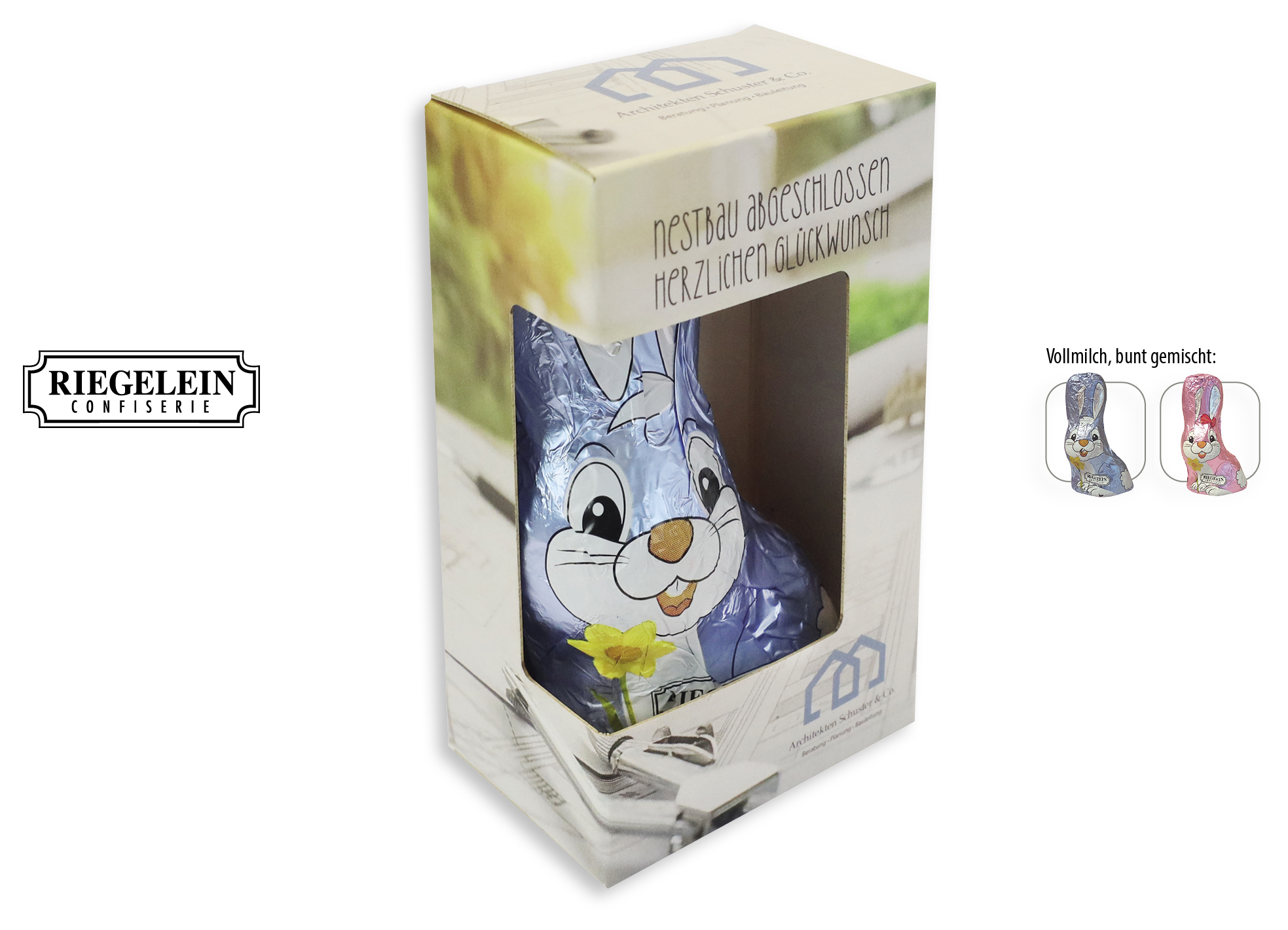 Osterhase in Werbebox, Inhalt: Osterhase 32 g