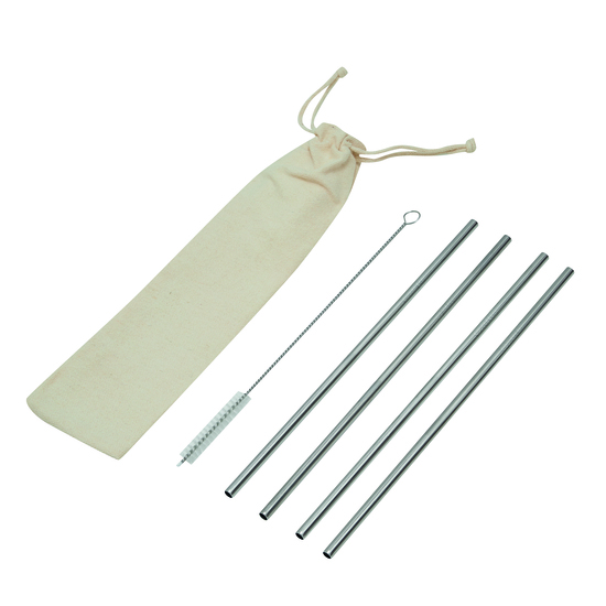 Edelstahl-Strohhalm-Set DRINK FRIENDLY 56-0304448