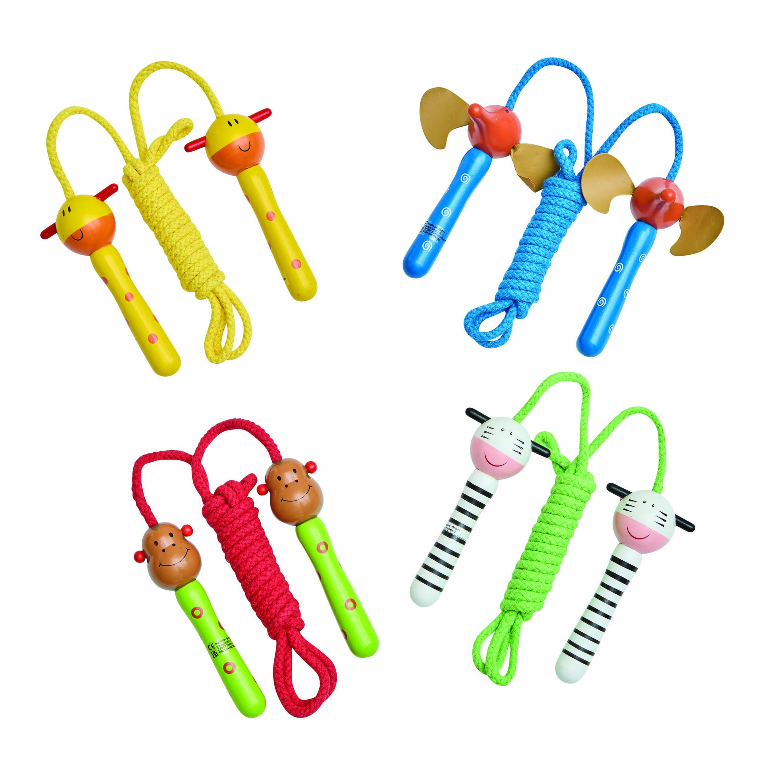 Springseile ANIMAL ANIMATION, 4-fach sortiert, Preis pro Stück 56-0501049