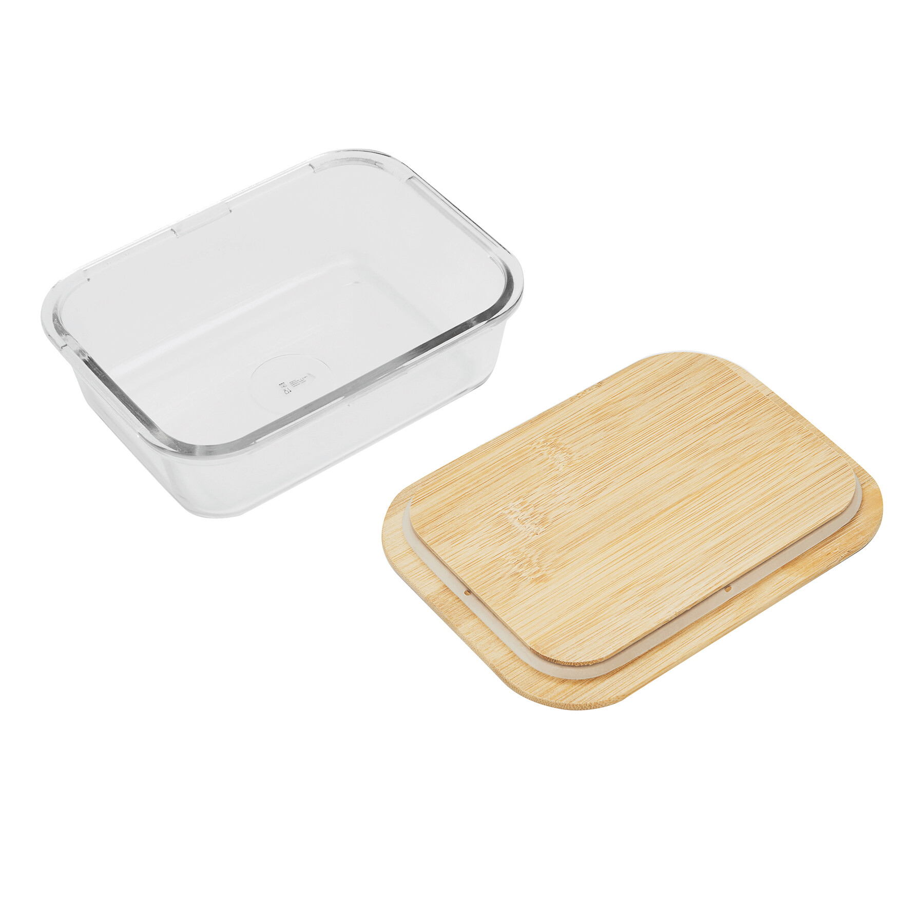 Lunchbox ROSILI L, Füllmenge ca. 1.060 ml, braun, transparent