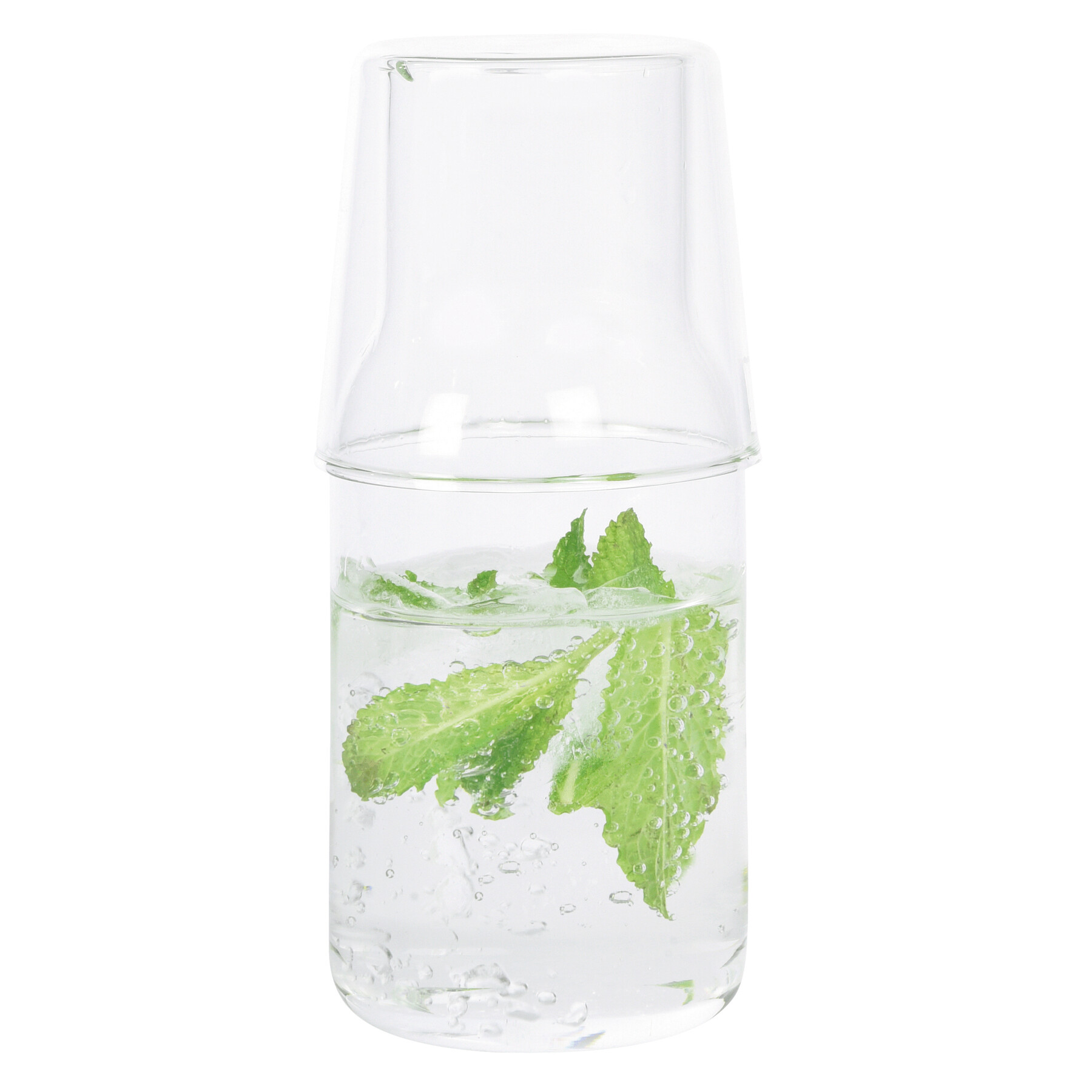 Glaskaraffe mit Trinkglas CALMY