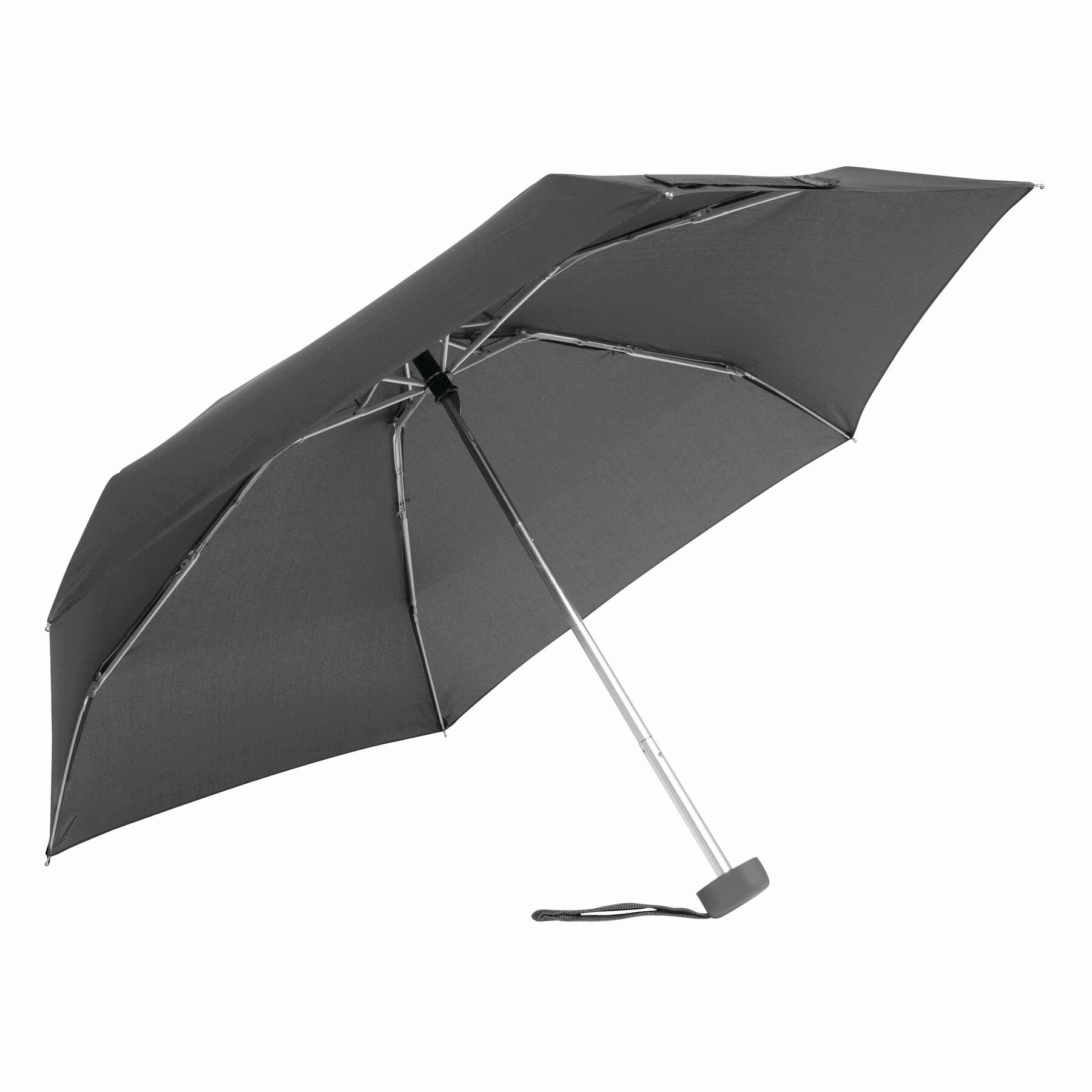 Aluminium-Mini-Taschenschirm POCKET, grau