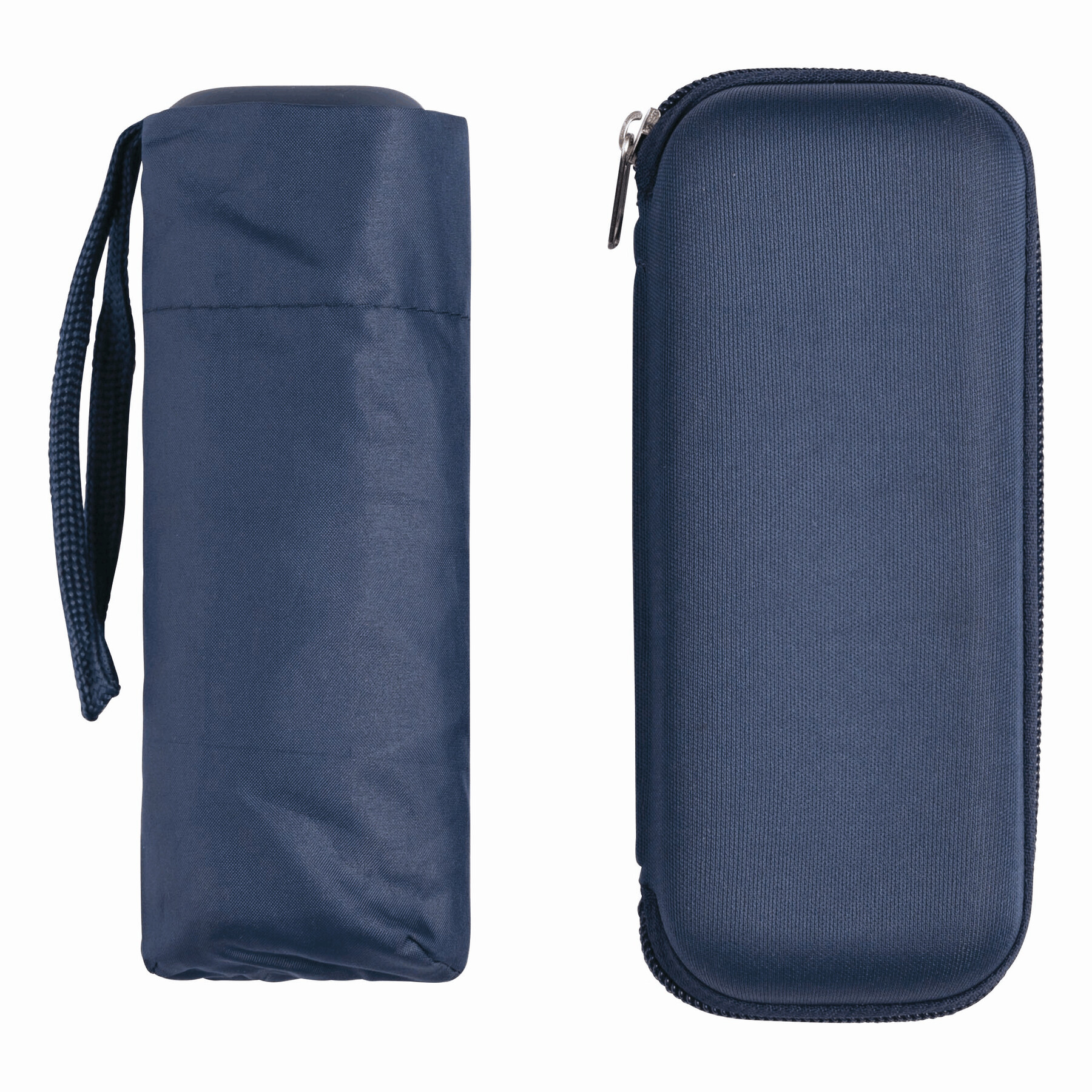 Aluminium-Mini-Taschenschirm POCKET, marineblau