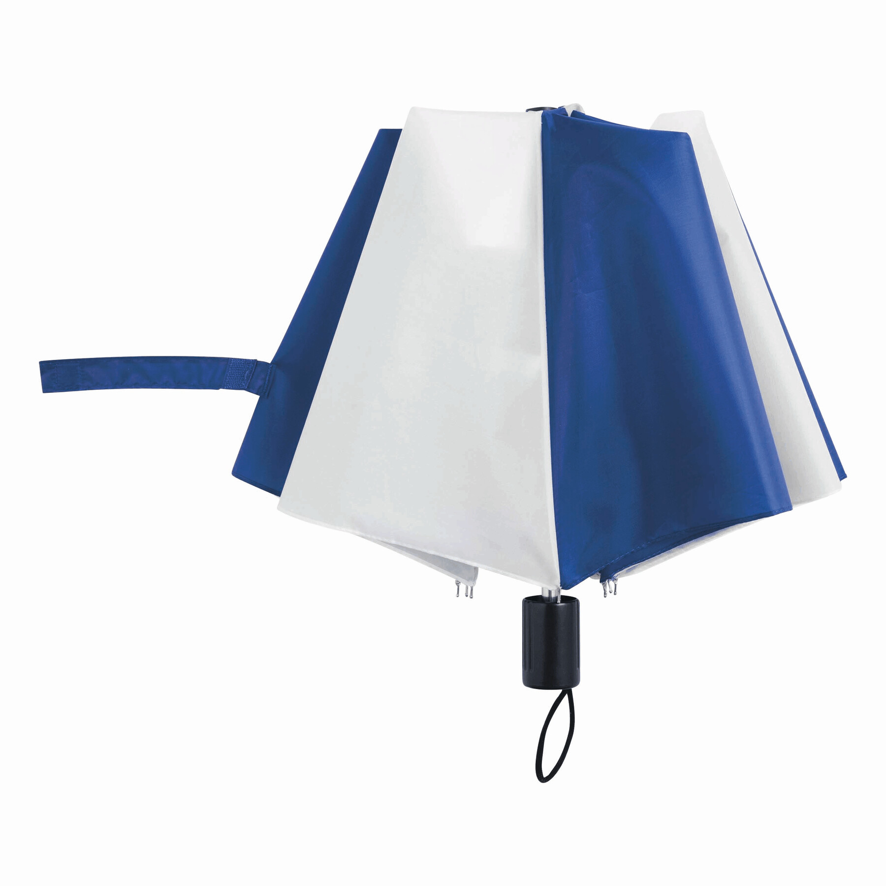 Taschenschirm REGULAR, blau, weiß