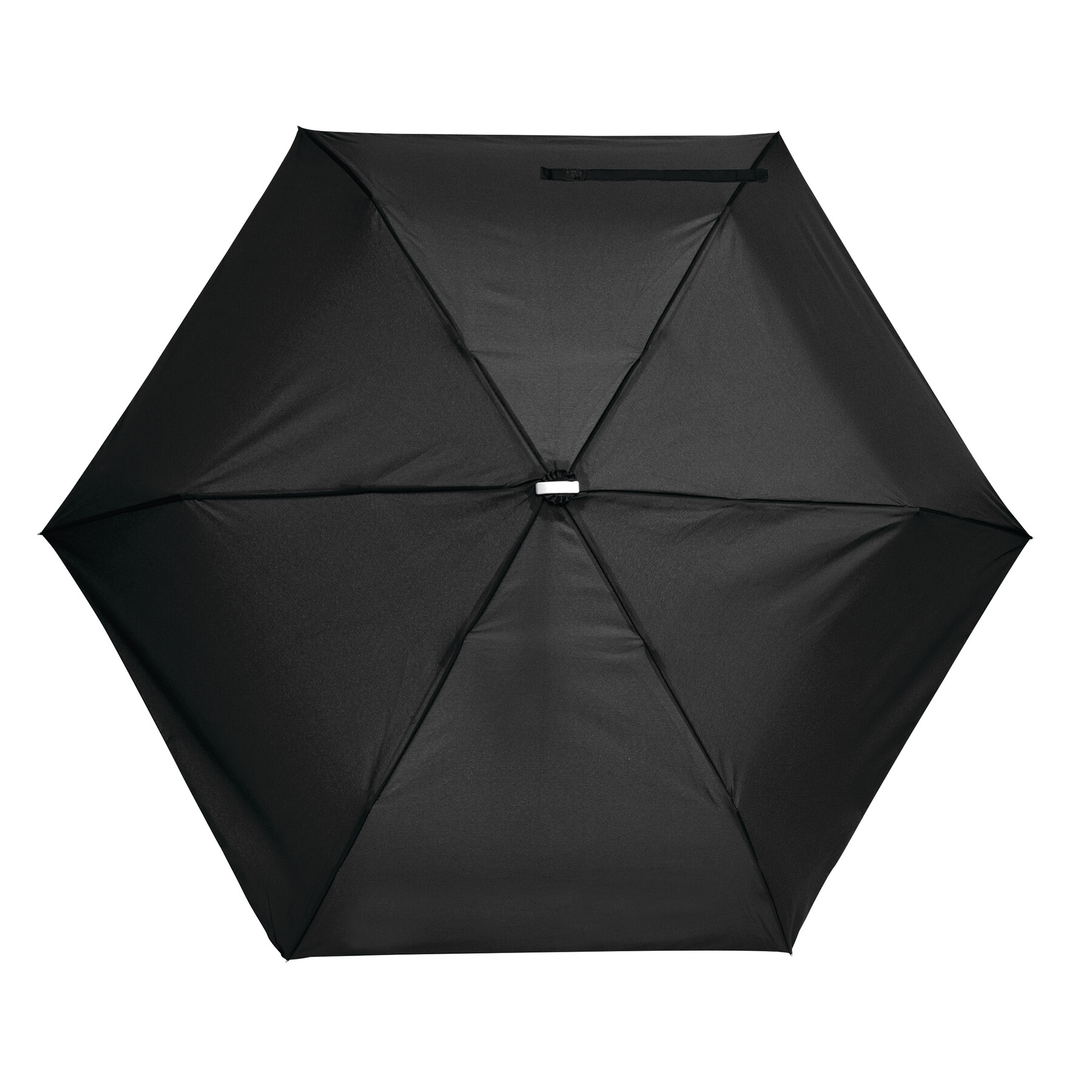 Flacher Mini-Taschenschirm FLAT, schwarz