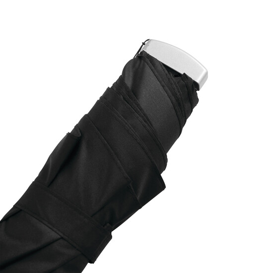 Flacher Mini-Taschenschirm FLAT, schwarz