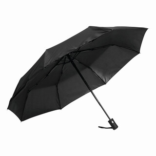 Vollautomatischer Windproof-Taschenschirm PLOPP, schwarz