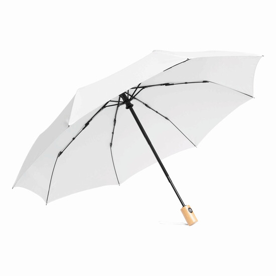 Vollautomatischer Windproof-Taschenschirm CALYPSO, weiß