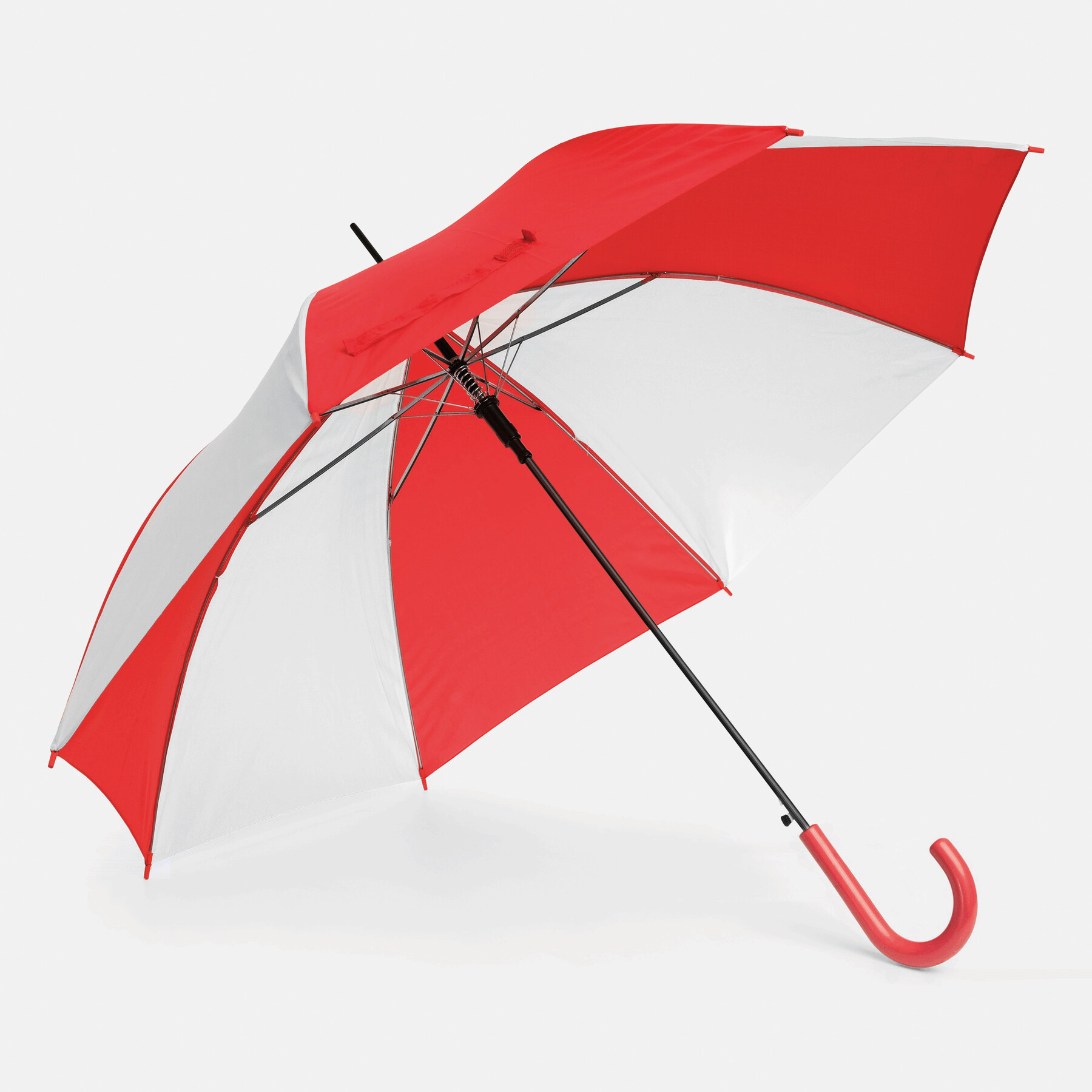 Automatischer Stockschirm DISCO, rot, weiß