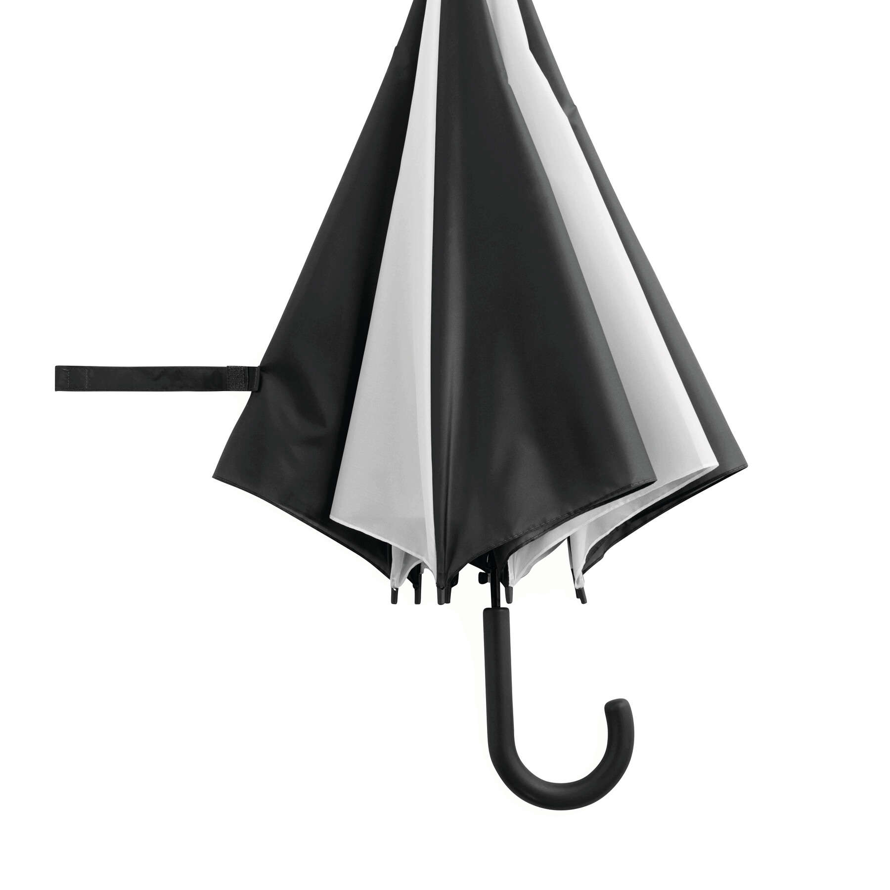 Automatischer Stockschirm DISCO, schwarz, weiß