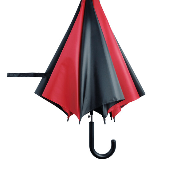 Automatischer Stockschirm DISCO, rot, schwarz