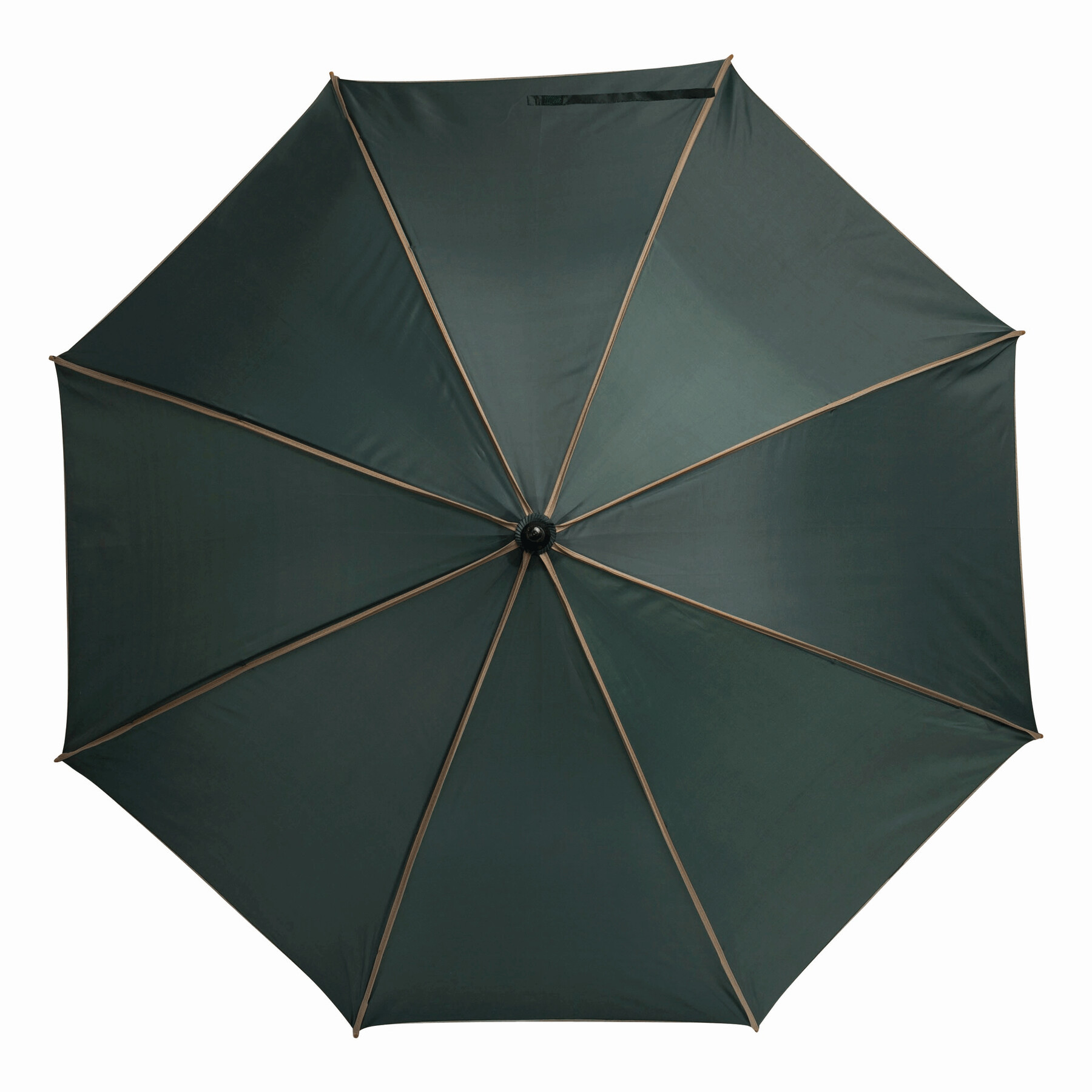Automatik-Holzstockschirm WALTZ, beige, dunkelgrün