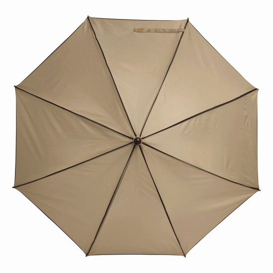 Automatik-Holzstockschirm WALTZ, beige, braun