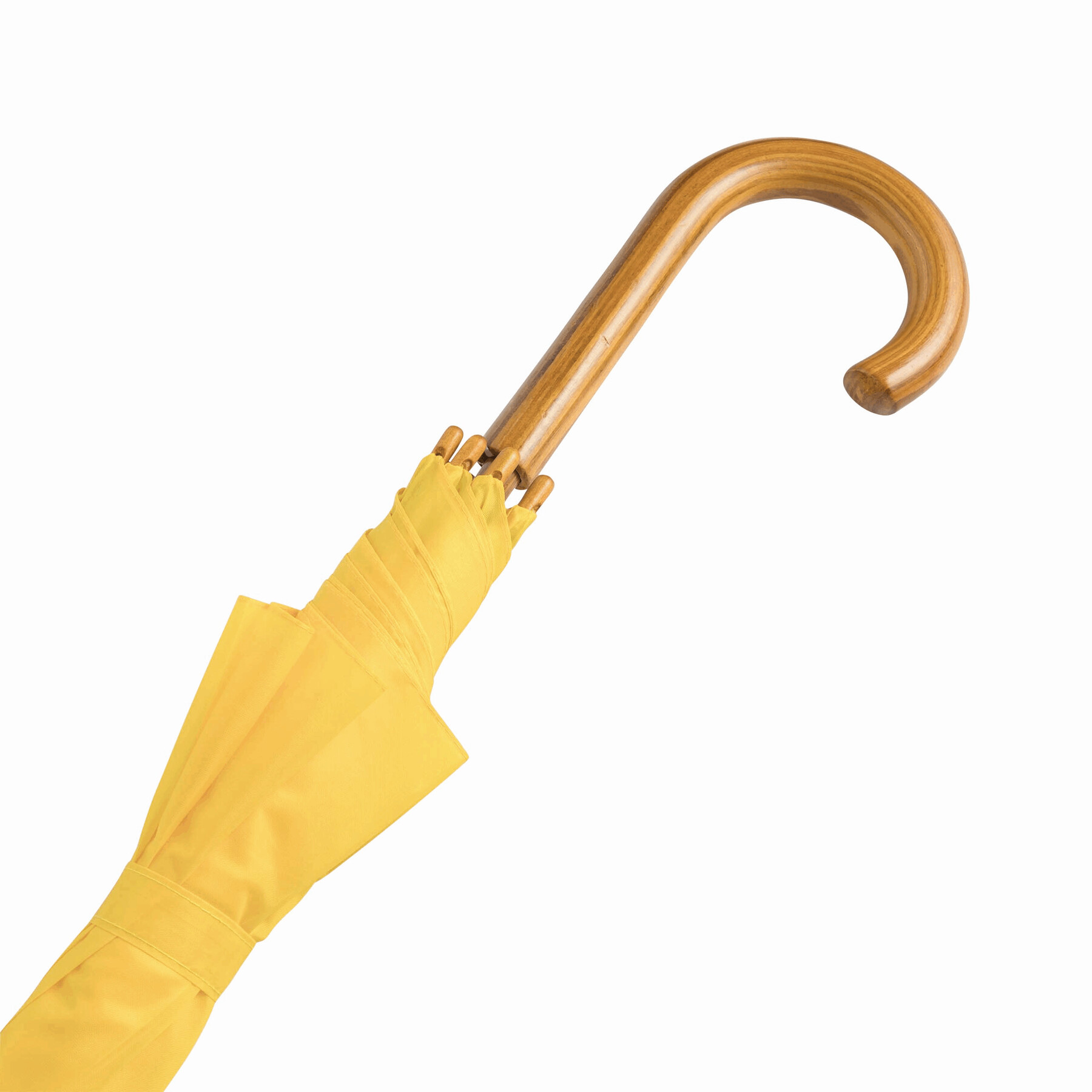 Automatik-Holzstockschirm TANGO, gelb