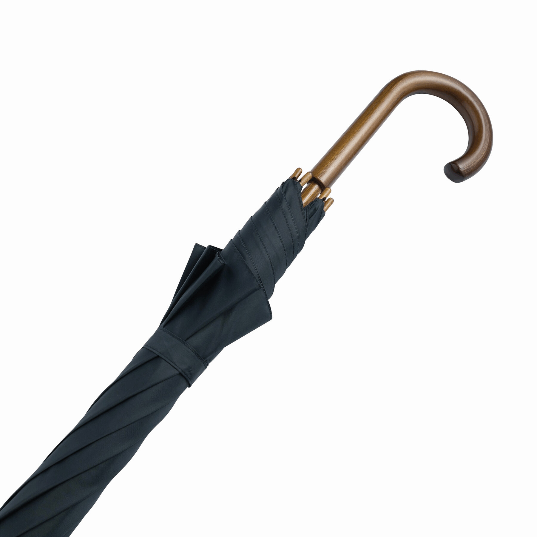 Automatik-Holzstockschirm BOOGIE, marineblau