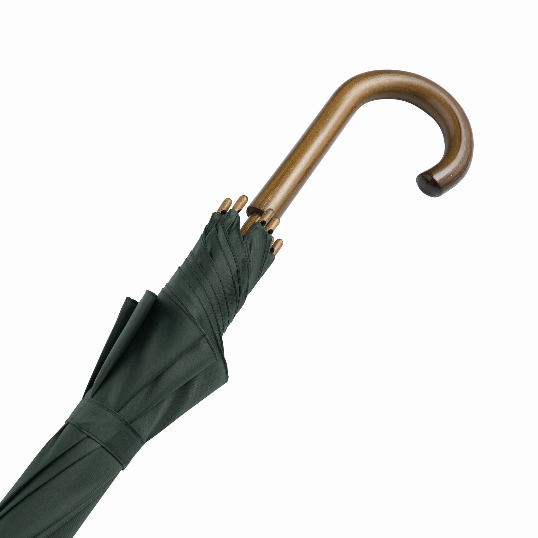 Automatik-Holzstockschirm BOOGIE, dunkelgrün