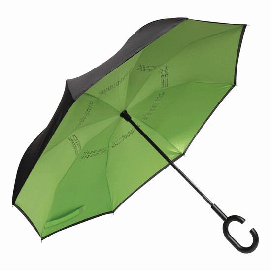 Stockschirm FLIPPED, hellgrün, schwarz