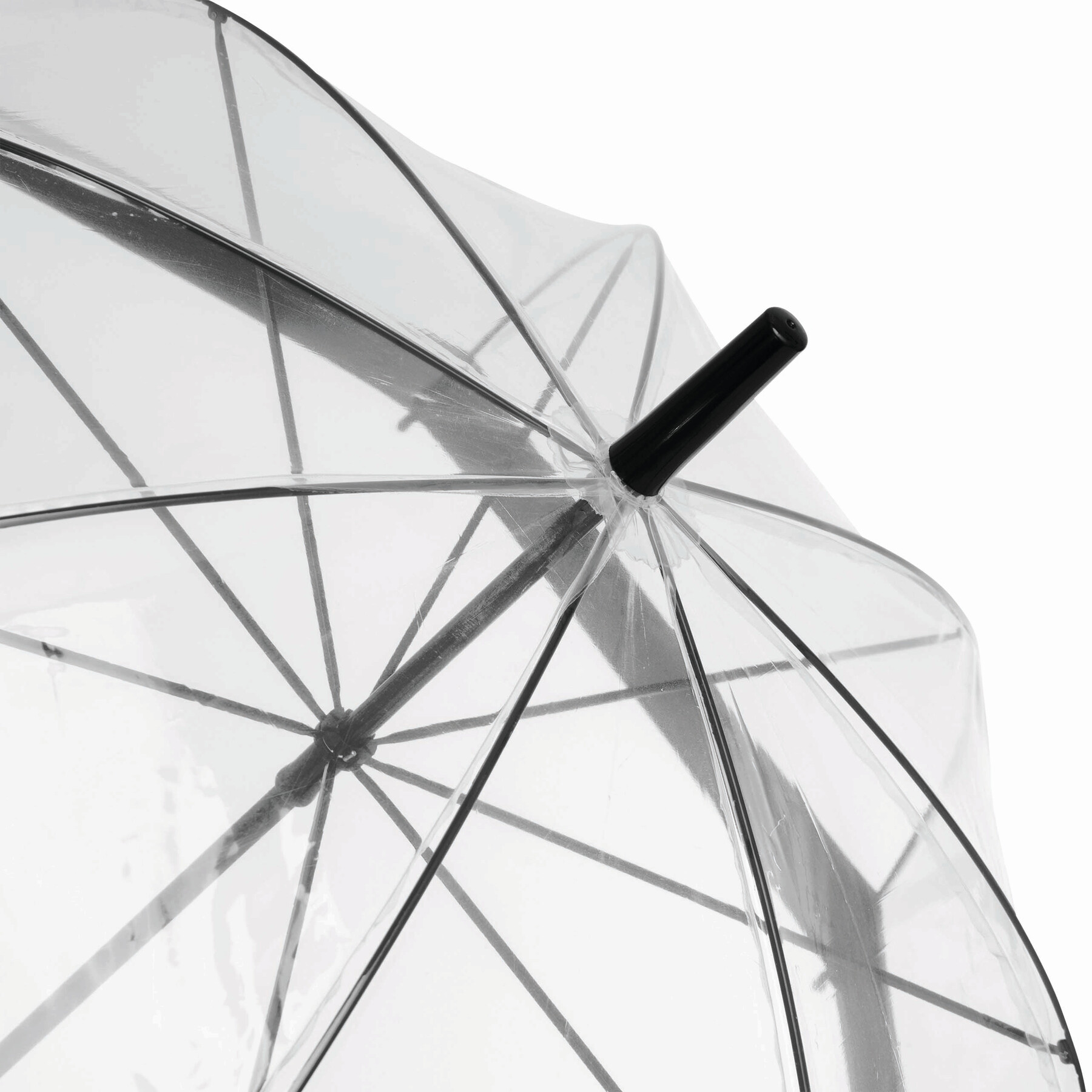 Glockenschirm HONEYMOON, schwarz, transparent