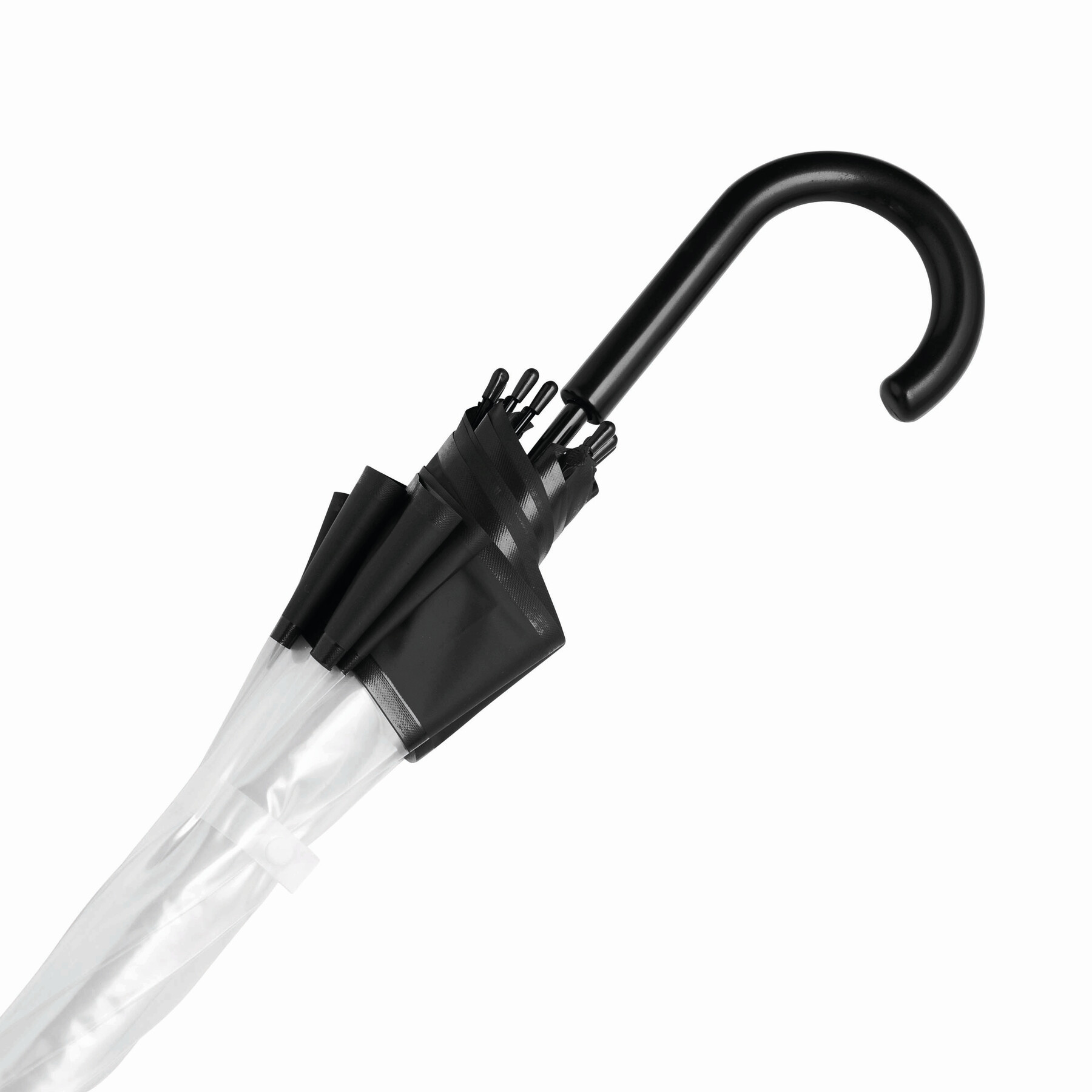 Glockenschirm HONEYMOON, schwarz, transparent