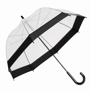 Glockenschirm HONEYMOON, schwarz, transparent