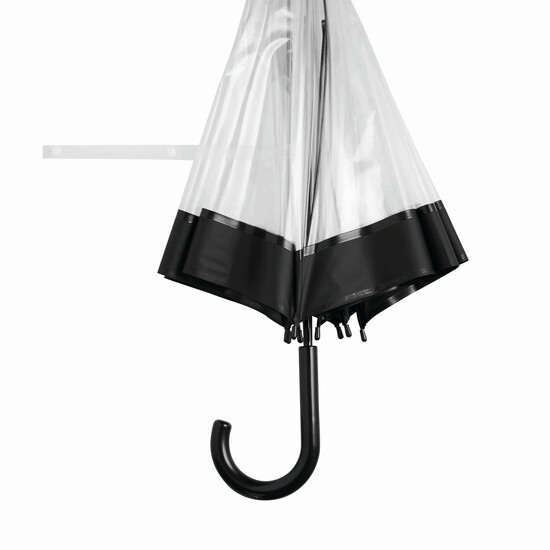 Glockenschirm HONEYMOON, schwarz, transparent